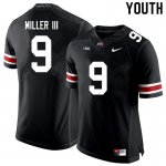 NCAA Ohio State Buckeyes Youth #9 Jack Miller III Black Nike Football College Jersey JIO7245PS